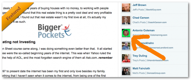 Antonio Coleman featured on BiggerPockets