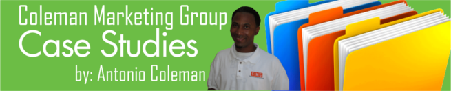 Coleman Marketing Group Case Study Banner by Antonio Coleman