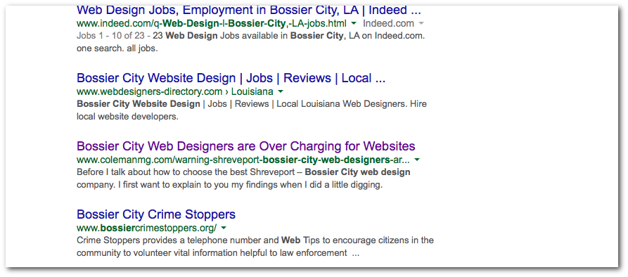 Bossier City Web designers