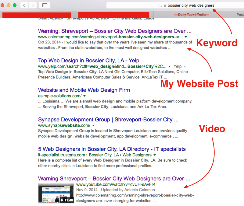 bossier city web designers local marketing ideas
