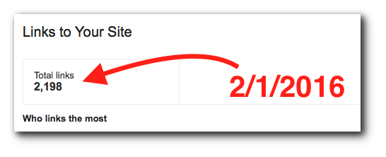 CMG January 2016 Monthly Local SEO Marketing Report Google Webmaster backlinks
